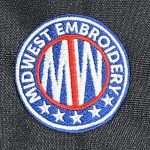 Midwest Embroidery Logo Sample. close up of our company logo.